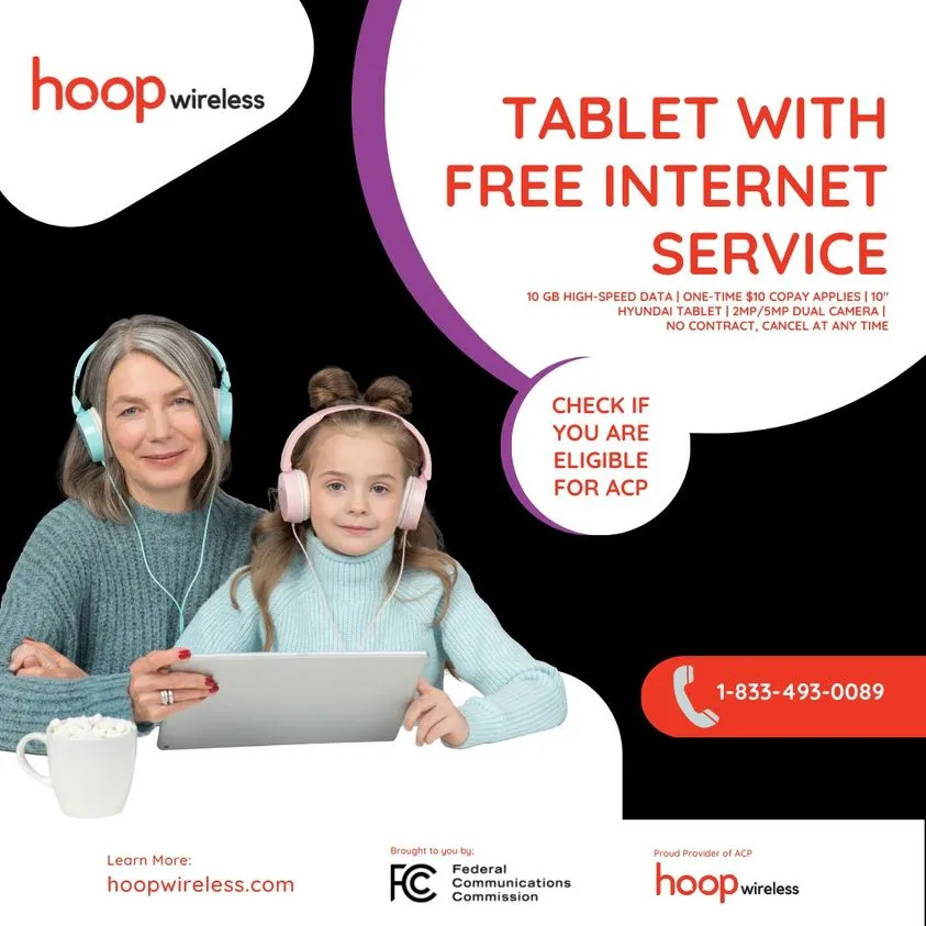 Hoop wireless free tablet acp