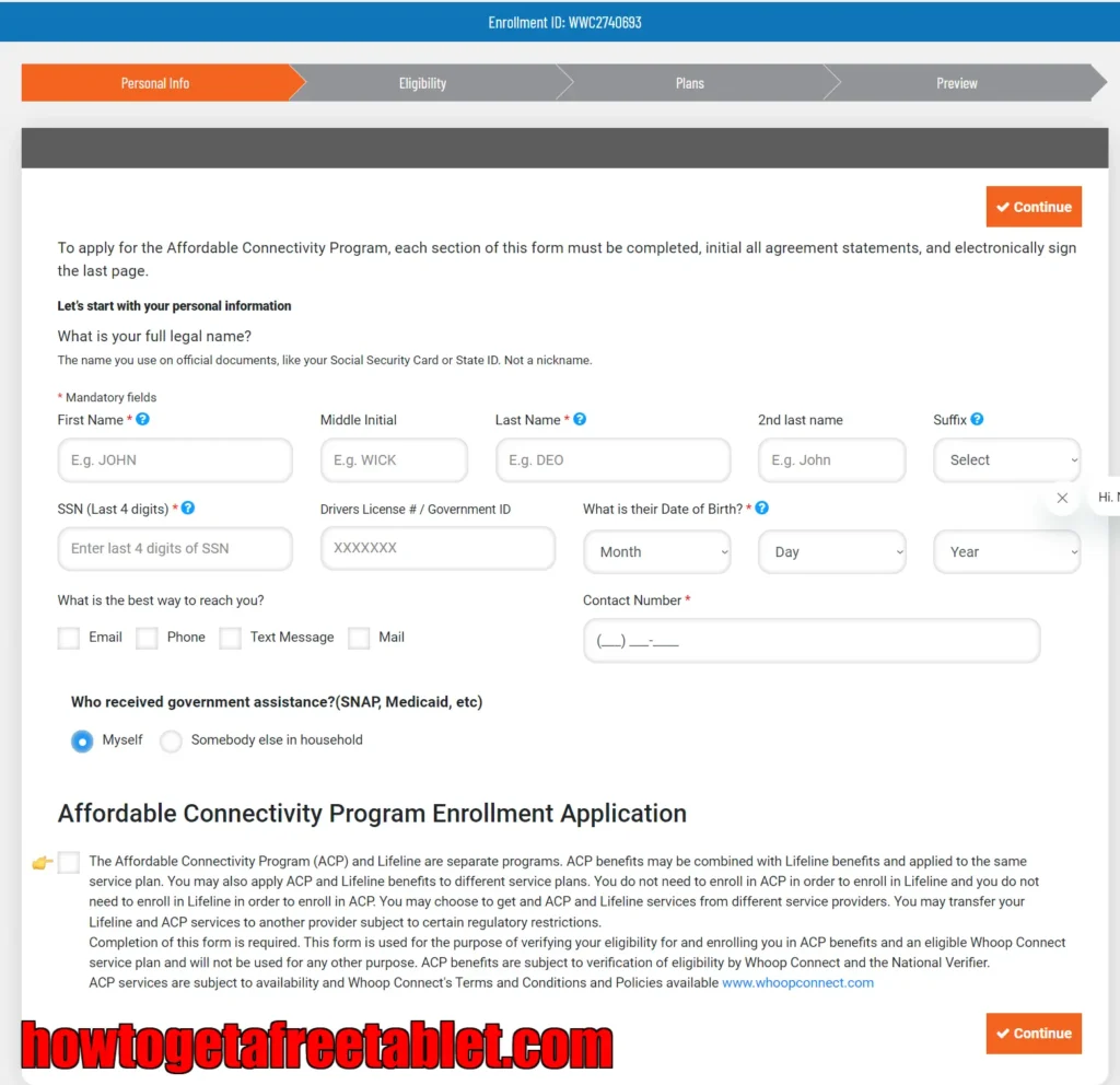 Enter your correct Information to get approved your application